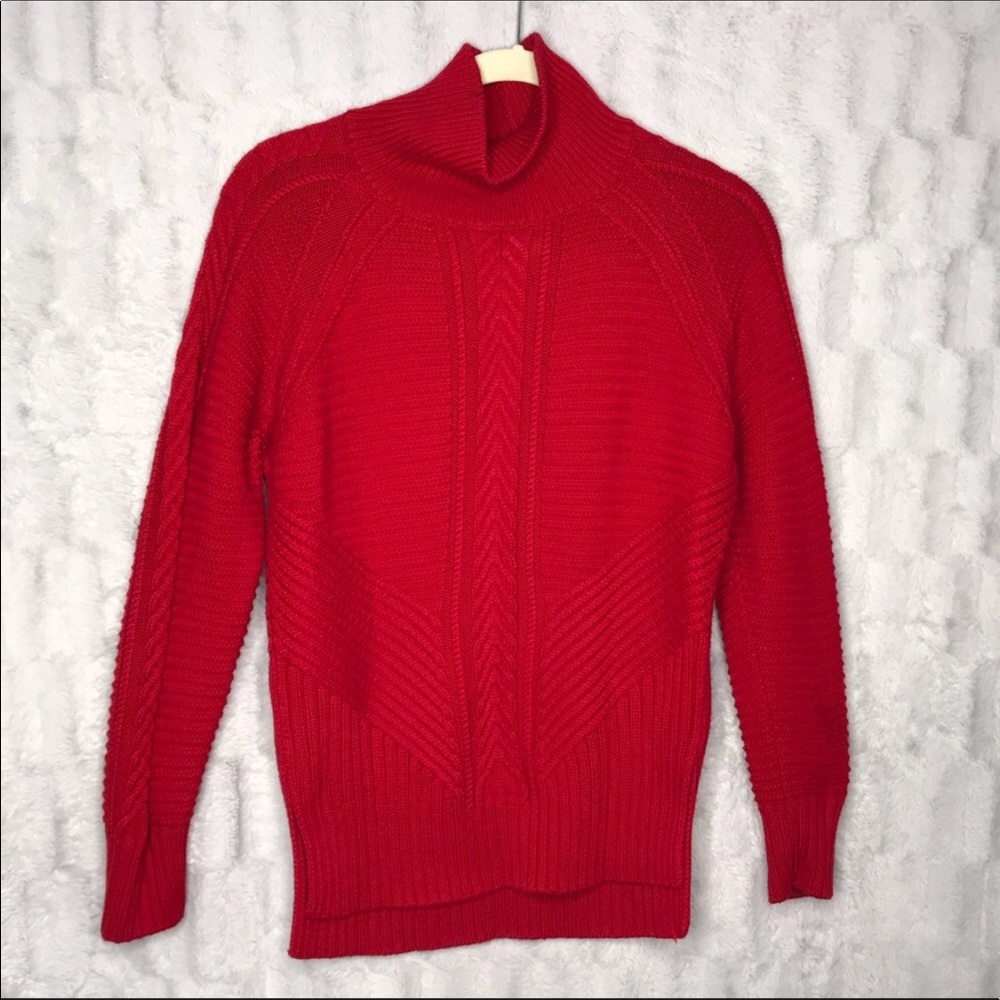 Banana Republic Ribbed Knit Mock Neck Sweater